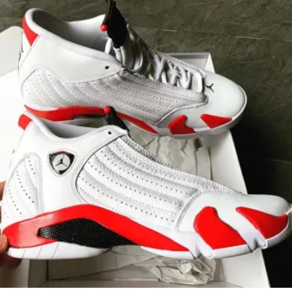 Jordan Men's Sneakers White Red Black